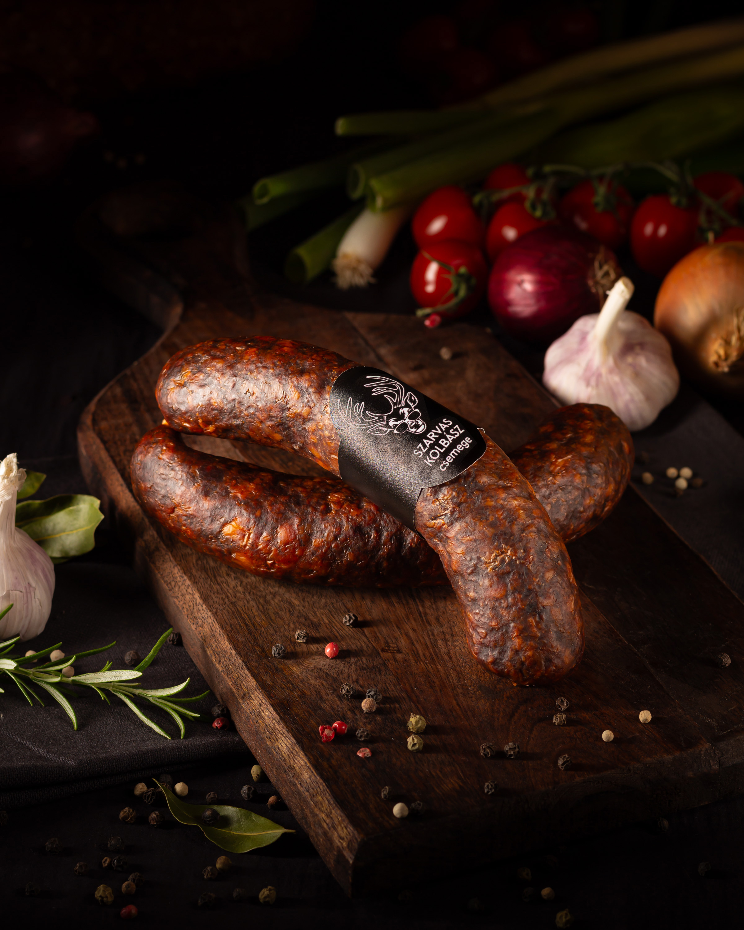 Szarvas paprikás füstölt kolbász