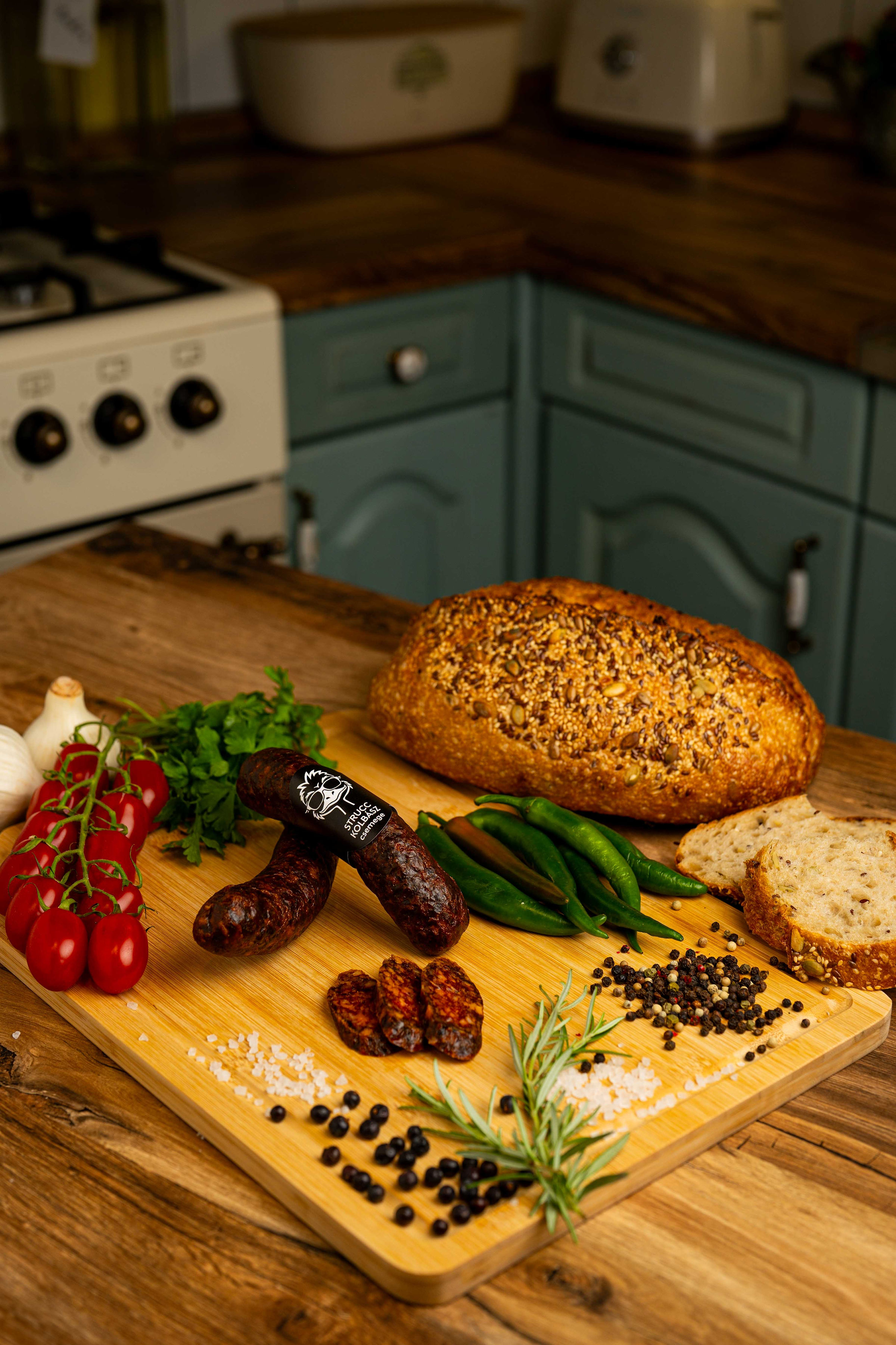 Strucc paprikás kolbász füstölt