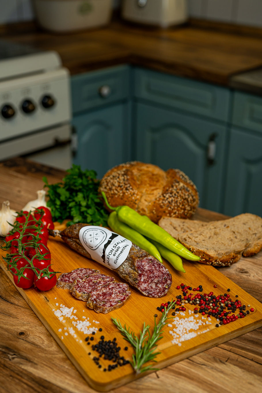 Füstmentes érlelt Balaton sertés szalámi