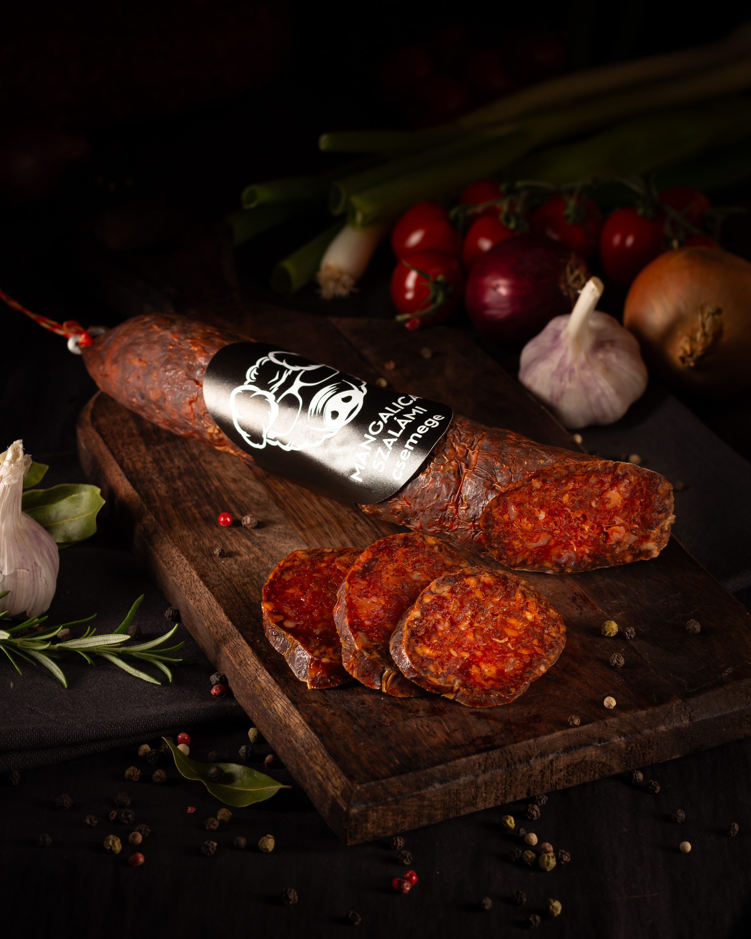 Mangalica paprikás füstölt szalámi