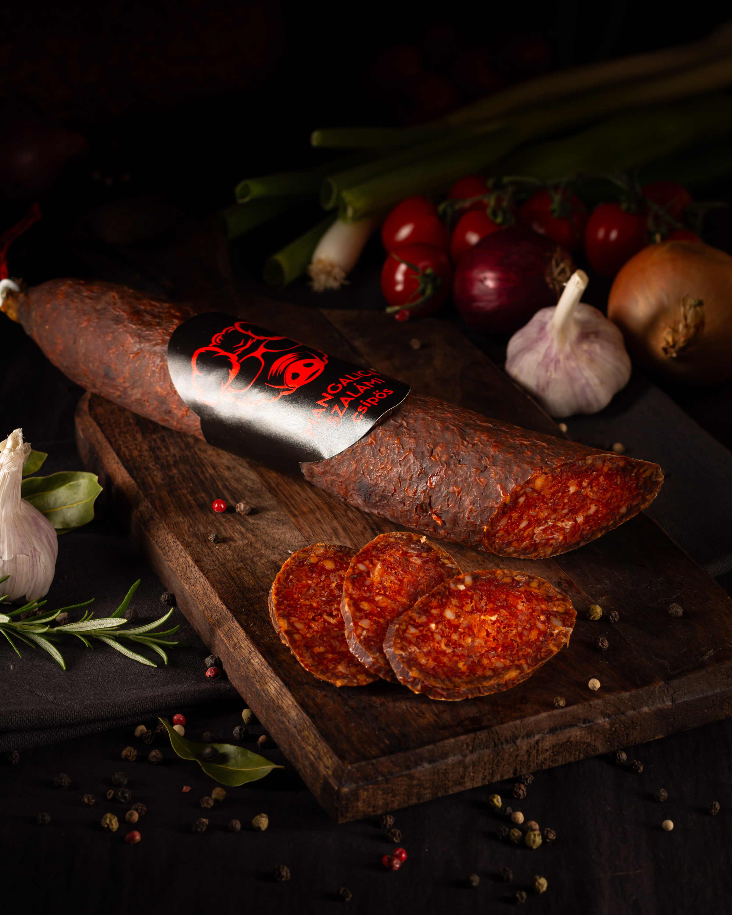 Mangalica csípős füstölt szalámi