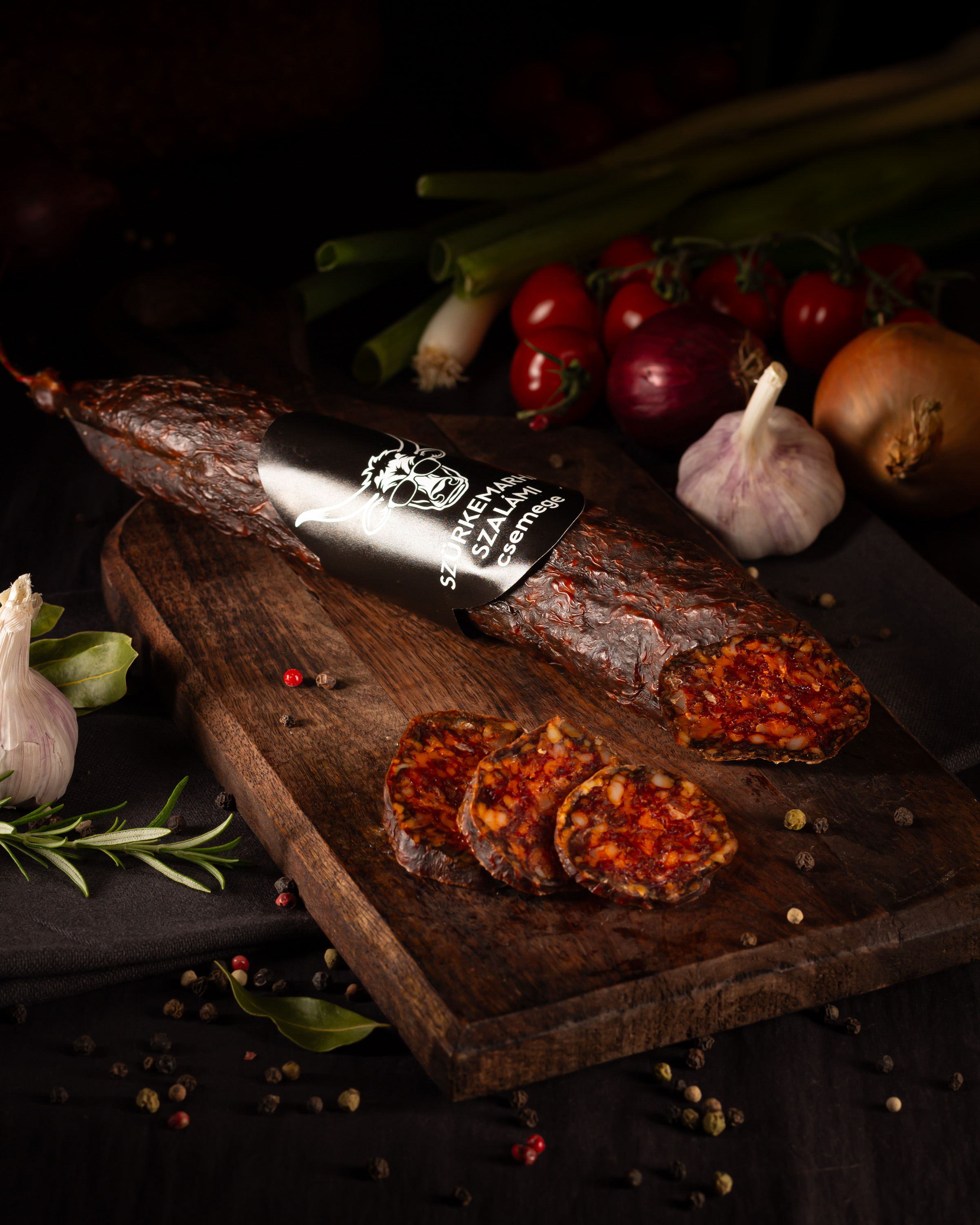 Szürkemarha paprikás füstölt szalámi