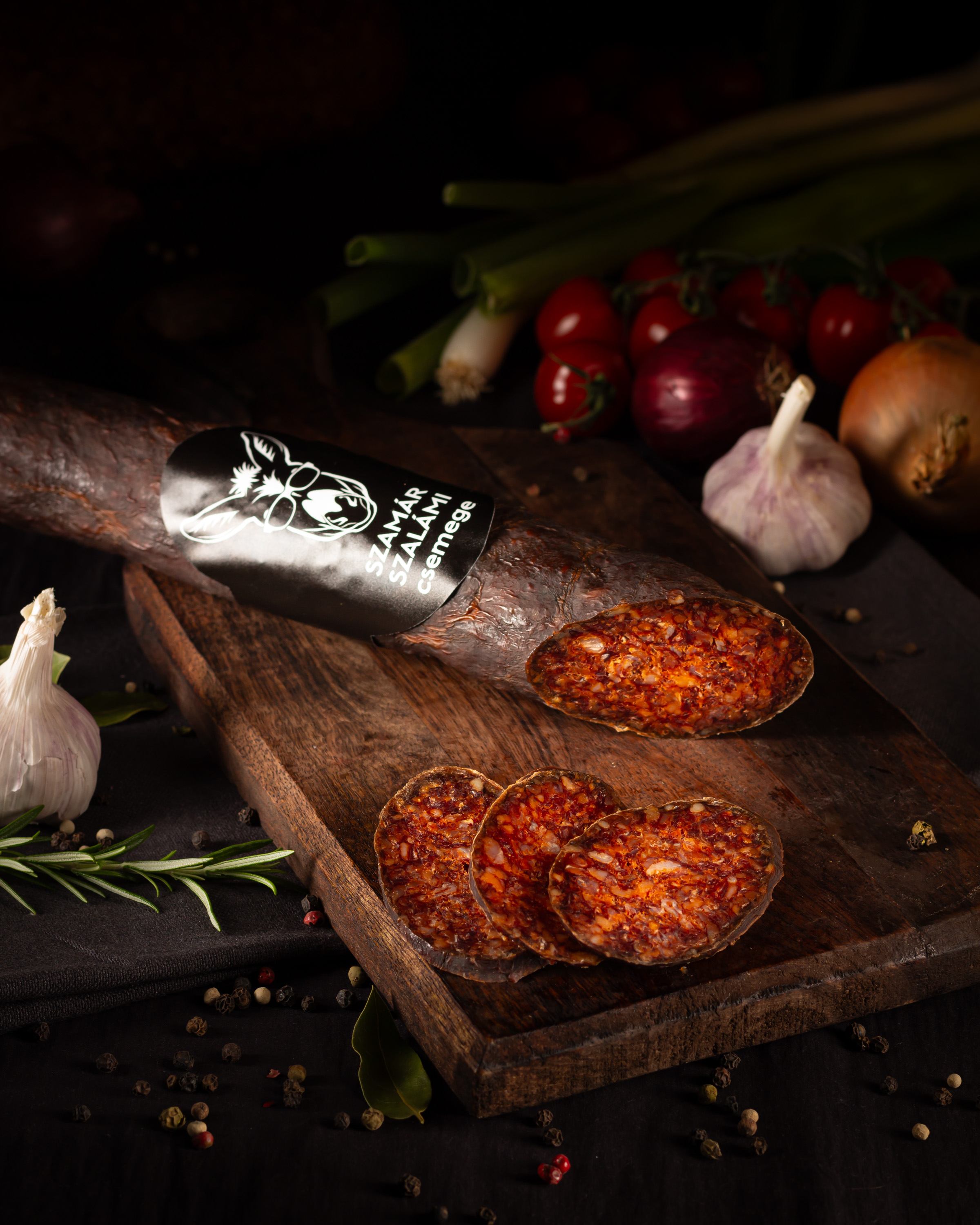 Szamár paprikás füstölt szalámi