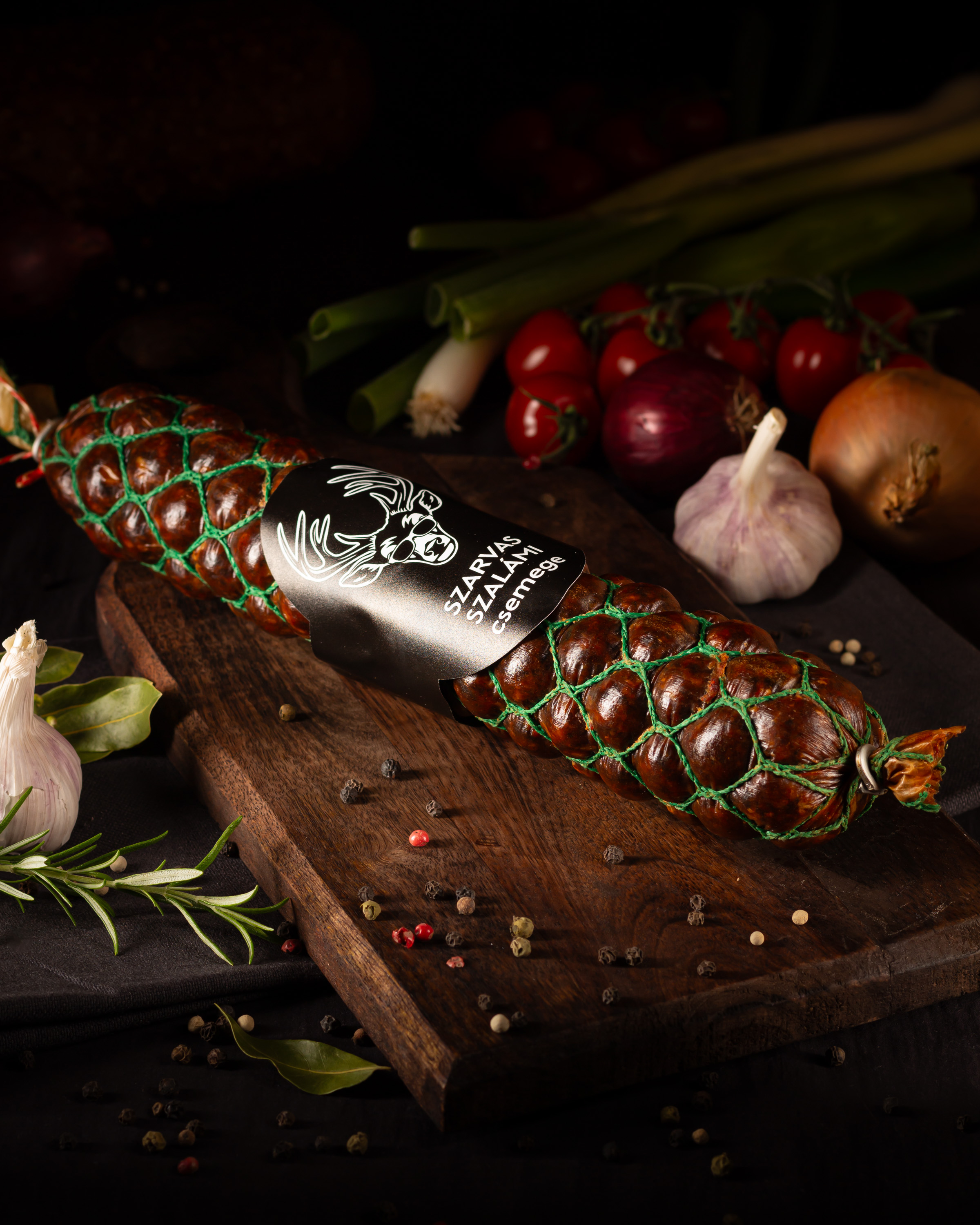 Szarvas paprikás füstölt szalámi