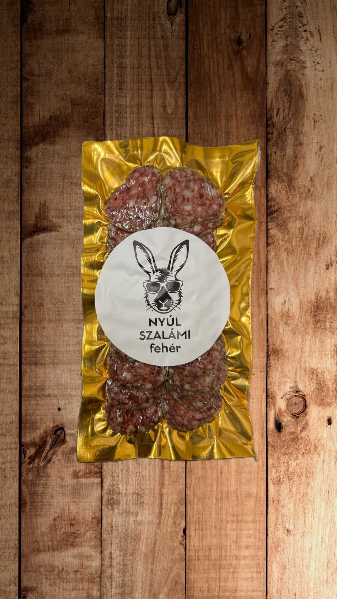 Nyúl fehér füstölt szalámi szeletelt