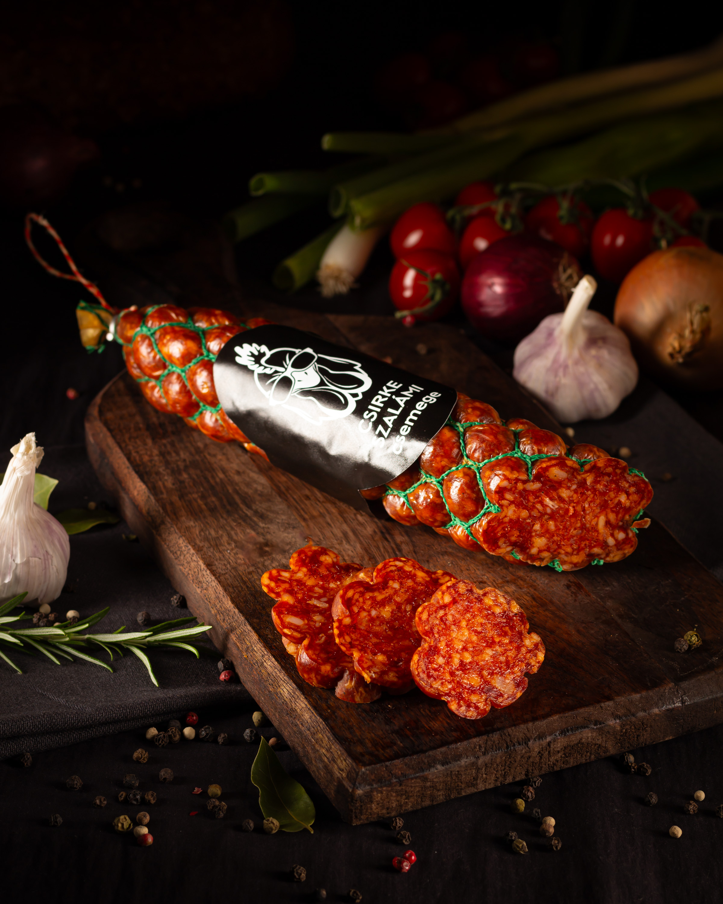 Csirke paprikás füstölt szalámi